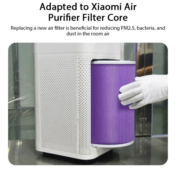 กรองอากาศสําหรับเครื่องฟอกอากาศ Xiaomi Pro/1/2/3/2H/2C/2S/3H/3C/4 กรองคาร์บอน Haze Anti แบคทีเรียฟอร์มาลดีไฮด์กรองเครื่องฟอกอากาศ - Image 3
