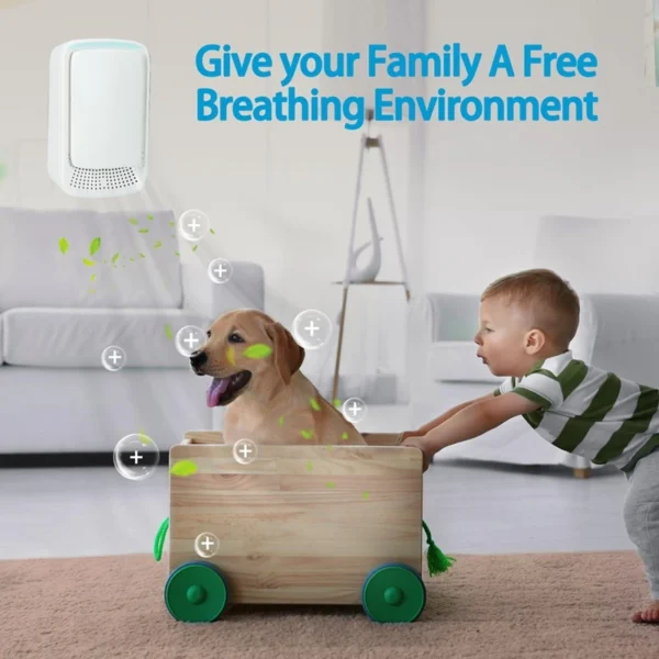 A16F-Air Ionizers สําหรับ Home Plug In เครื่องฟอกอากาศสําหรับ Home Quiet และเครื่องฟอกอากาศแบบพกพาสําหรับห้องนอนสัตว์เลี้ยงห้องครัว - Image 4